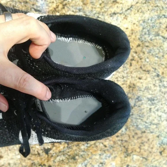 Nike Mens Flyknit Lunar III 698181-010 Black Oreo Running Shoes Sneakers Size 14 - Picture 9 of 12